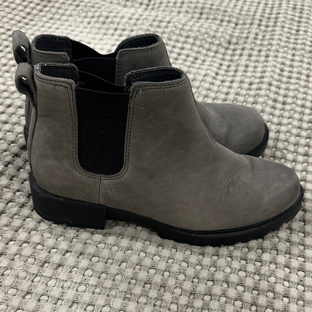 Sorel Charcoal Ankle Booties